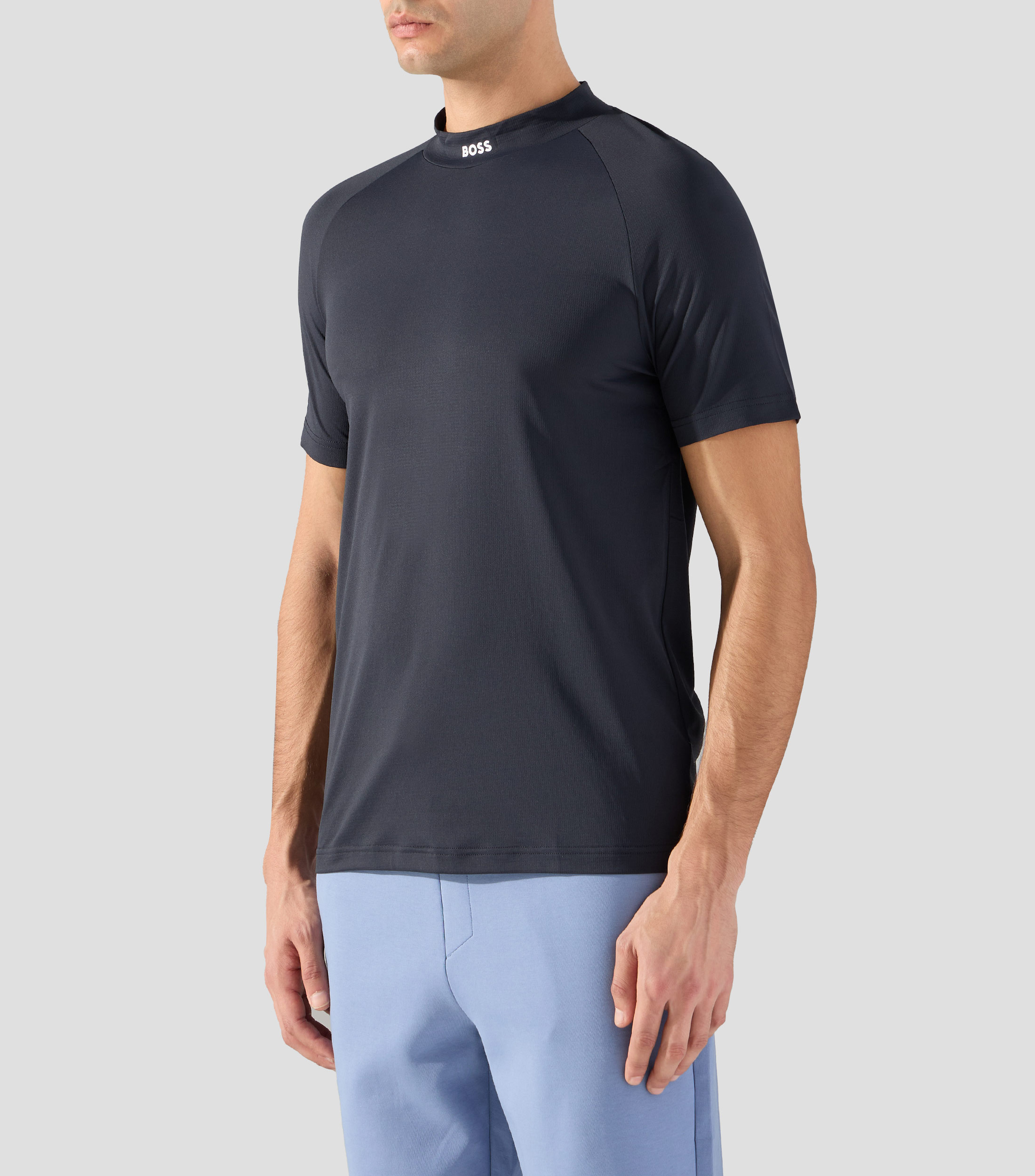 Playera cuello redondo manga corta lisa Hombre